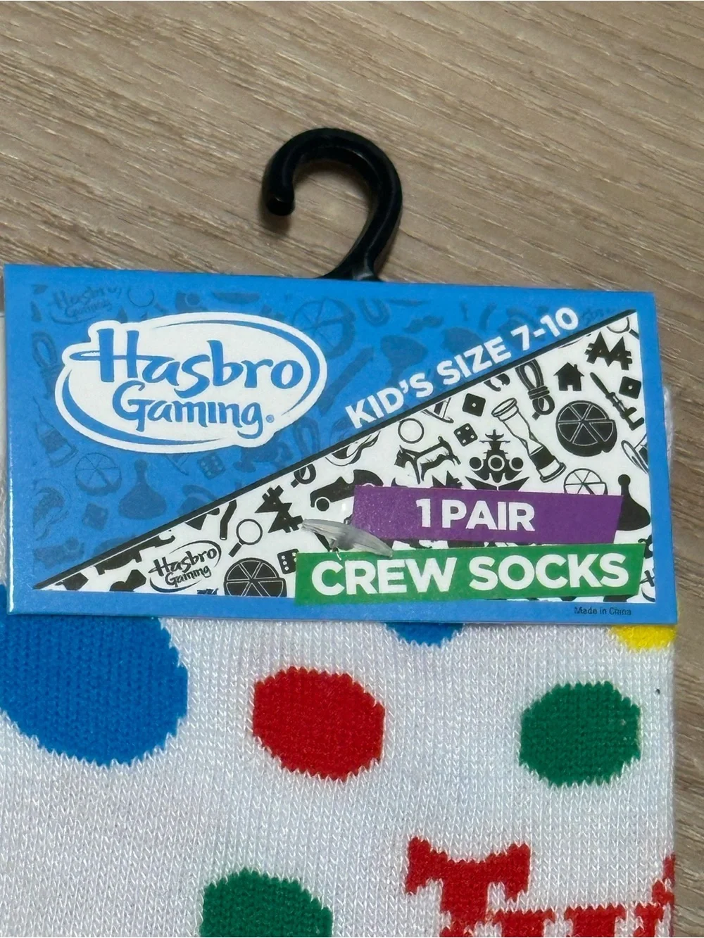 🔴 Hasbro Gaming Twister Board Game Novelty Crew Socks